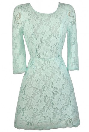 Green Dresses Mint Lace Dresses Cute Green Party Dresses Lily Boutique