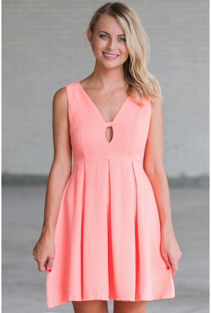 Coral sun dresses top