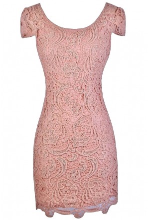 baby pink going out dress
