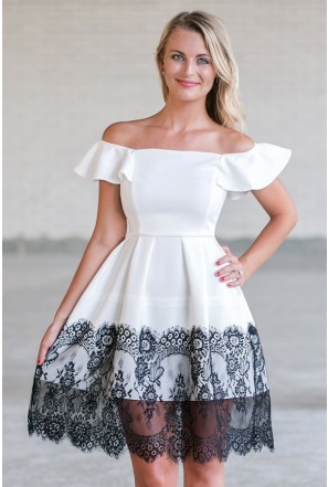 black and white party dresses