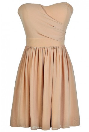 strapless open back dress Mocha Taupe Infinity Dress Bridesmaid Multiway Convertible Dress Made in USA +36 Colors