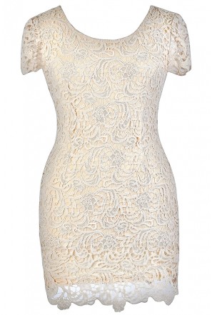 Beige Dresses | Cute Cream Dresses | Beige Lace Boho Dresses |, Size 5.5  6.5 8 9 9.5 UK 14 (US 10) 13 3 1 1X 15 Aus 6 Aus 8 Aus 12 Lily Boutique