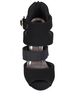 strappy bootie sandals