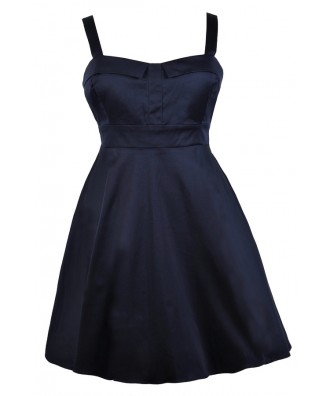 Cute Plus Size Dress, Plus Size Party Dress, Navy Plus Size Dress, Plus Size Cocktail Dress, Plus Size Sundress, Plus Size A-Line Dress, Plus Size Bridesmaid Dress, Navy Plus Size Bridesmaid Dress