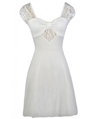 Off White Lace Dress, Cute Off White Dress, Off White Summer Dress, Off White Sundress, Cute Summer Dress, Cute Sundress, Off White Party Dress