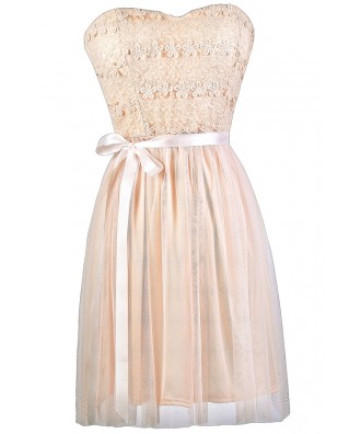 Light Pink Party Dress, Pink Bridesmaid Dress, Pale Pink A-Line Dress, Cute Pink Dress, Pink Summer Dress
