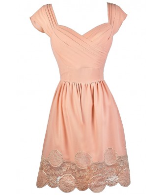 Blush Pink Dress, Blush Pink Bridesmaid Dress, Blush Pink Summer Dress, Cute Pink Dress