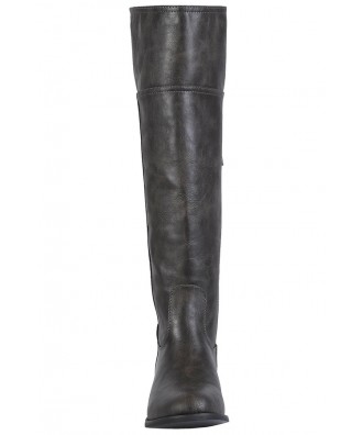 Grey Riding Boot, Cute Fall Boots, Cute Riding Boots Lily Boutique