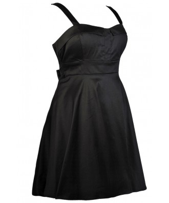 Black Plus Size Dress, Cute Plus Size Dress, Black Plus Size Party ...