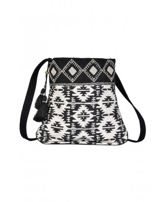 Aztec Black and White Geometric Purse, Cute Aztec Purse, Aztec Beaded Purse