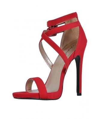 Red Stiletto Heels, Cute Red Heels, Red Dressy Heels Lily Boutique