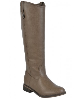 Beige Riding Boots, Cute Fall Boots, Tan Riding Boots