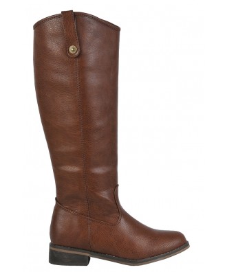 Cognac Riding Boots, Cute Fall Boots, Tan Riding Boots, Brown Boots ...