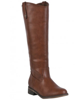 Cognac Riding Boots, Cute Fall Boots, Tan Riding Boots, Cute Brown Boots