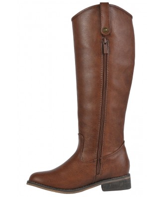 Cognac Riding Boots, Cute Fall Boots, Tan Riding Boots, Brown Boots ...