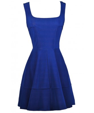 Royal Blue Dress, Cute Blue Dress, Blue Party Dress, Bright Blue Cocktail Dress