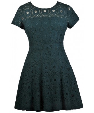 Green Lace Plus Size Dress