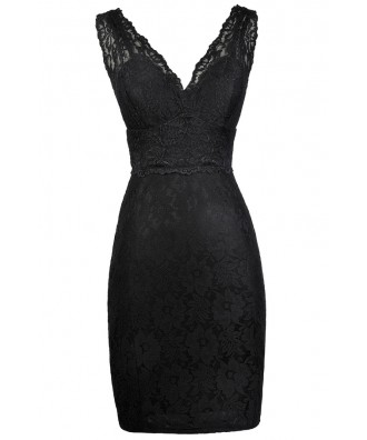 Black Lace Dress, Little Black Dress, Black Lace Party Dress