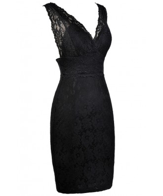 Black Lace Bodycon Dress, Cute Little Black Dress, Black Lace Party ...