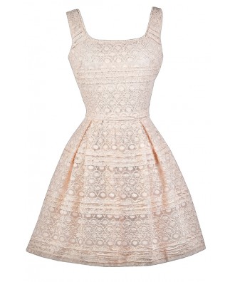 Ivory Lace A-Line Party Dress