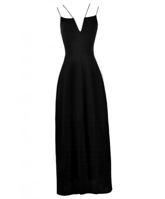 Black Maxi Dress, Cute Black Maxi, Summer Maxi Dress