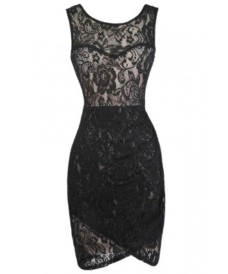 Black Lace Pencil Dress, Cute Little Black Dress, Online Boutique Dress ...