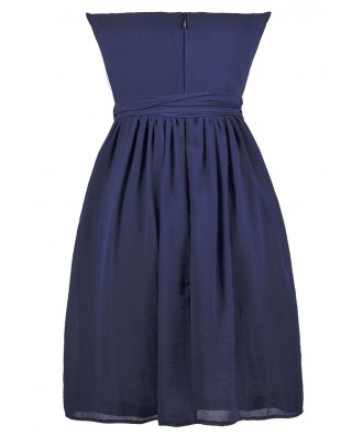 Royal Blue Bridesmaid Dress, Cute Online Boutique Dress, Blue Summer ...
