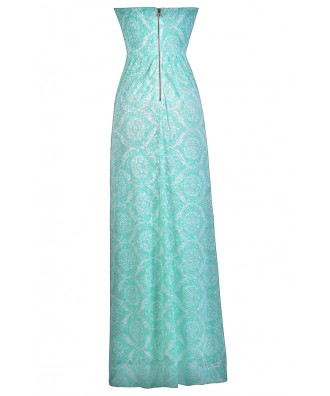 Seafoam Green Maxi Dress, Maxi Bridesmaid Dress, Mint Green Maxi Dress ...