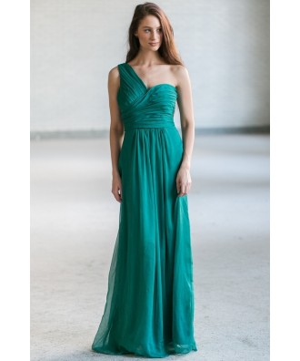 Green Maxi Bridesmaid Dress