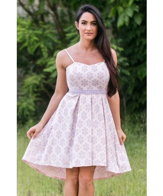 Lavender Purple Sundress, Lavender High Low Dress, Cute Dress Online