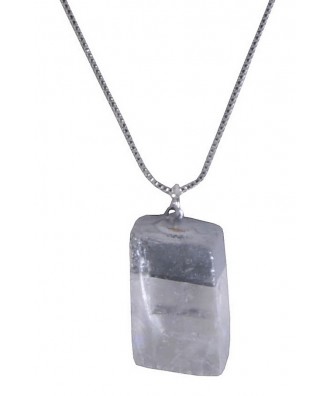 Crystal and Silver Pendant, Cute Boho Jewelry, Boutique Necklace