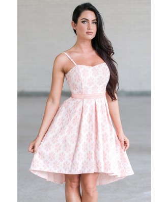Pink High Low Dress, Cute Summer Dress Online