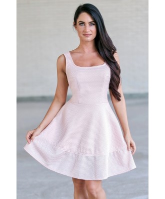 Pink A-line party dress, Cute Juniors Dress