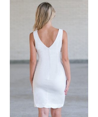 ivory sheath dress