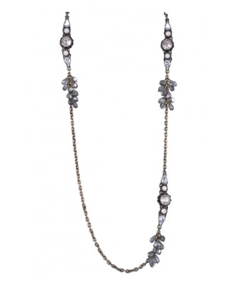 Gold and Rhinestone Necklace, Beautiful Pendant