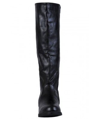 Black Zip Around Boots, Cute Black Fall Boots Lily Boutique