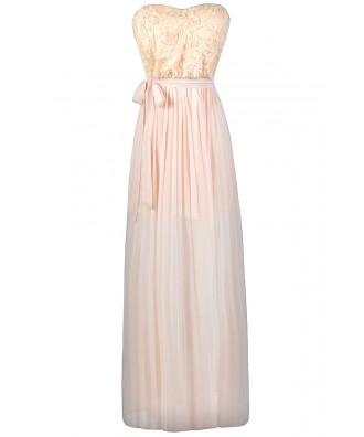 Pale yellow maxi bridesmaid dress, yellow prom or formal dress