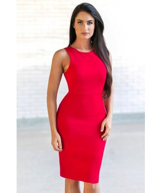 Red Cocktail Dress | Cute Red Party Dress for Juniors | Lily Boutique