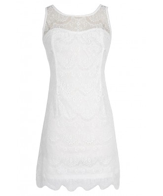 White Lace Overlay Dress, Fitted White Lace Dress, White Lace Bridal ...