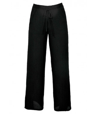 Cute Black Palazzo Pants, Black Wide Leg Palazzo Pants, Black Pants Beach Coverup