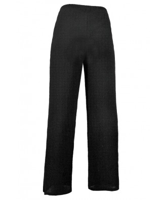 Cute Black Palazzo Pants, Black Wide Leg Pants, Black Wide Leg Palazzo ...