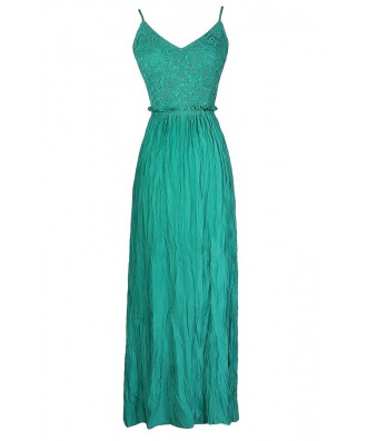 Teal Maxi Dress, Jade Maxi Dress, Open Back Maxi Dress, Open Back Lace Maxi Dress, Cute Maxi Dress, Green Open Back Maxi Dress, Teal Lace Maxi Dress, Jade Lace Maxi Dress
