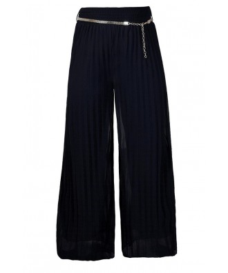 Navy Wide Leg Pants, Cute Navy Pants, Navy Belted Pants, Navy Works Pants, Navy Business Casual Pants