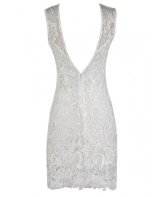 White Lace Dress, Ivory Lace Dress, White Lace Rehearsal Dinner Dress ...