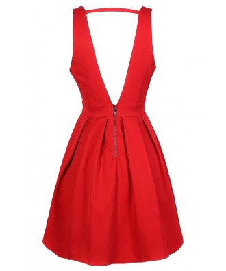 Red Party Dress, Cute Red Dress, Red Cocktail Dress, Sexy Red Dress ...