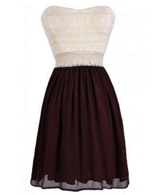dress burgundy lace dark closer ivory chiffon bright days