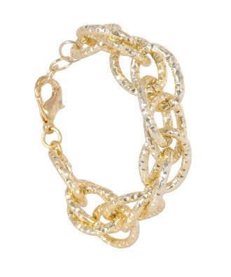 Cute Gold Bracelet, Gold Chain Link Bracelet, Gold Chain Jewelry