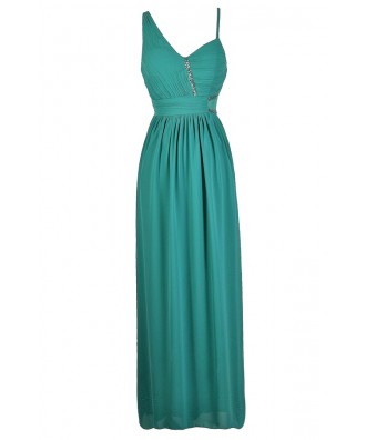 Teal Maxi Dress, Teal Prom Dress, Teal Formal Dress, Jade Maxi Dress, Jade Prom Dress, Jade Formal Dress, Embellished Prom Dress, Embellished Maxi Dress, Green Prom Dress, Green Maxi Dress, Green Formal Dress