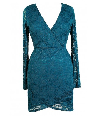 Cute Plus Size Dress, Teal Plus Size Dress, Lace Plus Size Dress, Teal Lace Plus Size Dress, Plus Size Party Dress, Plus Size Cocktail Dress