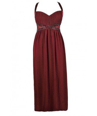 Plus Size Prom Dress, Plus Size Formal Dress, Plus Size Maxi Dress, Plus Size Burgundy Prom Dress, Plus Size Burgundy Maxi Dress, Plus Size Burgundy Formal Dress, Embellished Plus Size Dress